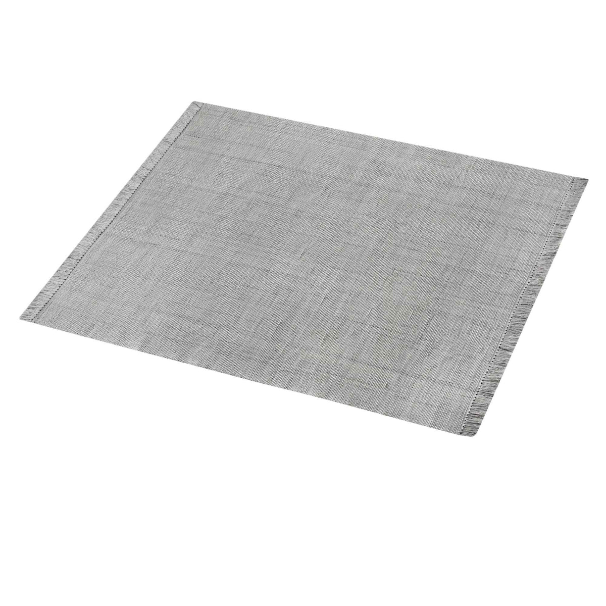Monolith & Heart Fathom Hand-Woven Recycled PET Rug, Natural White & Grey