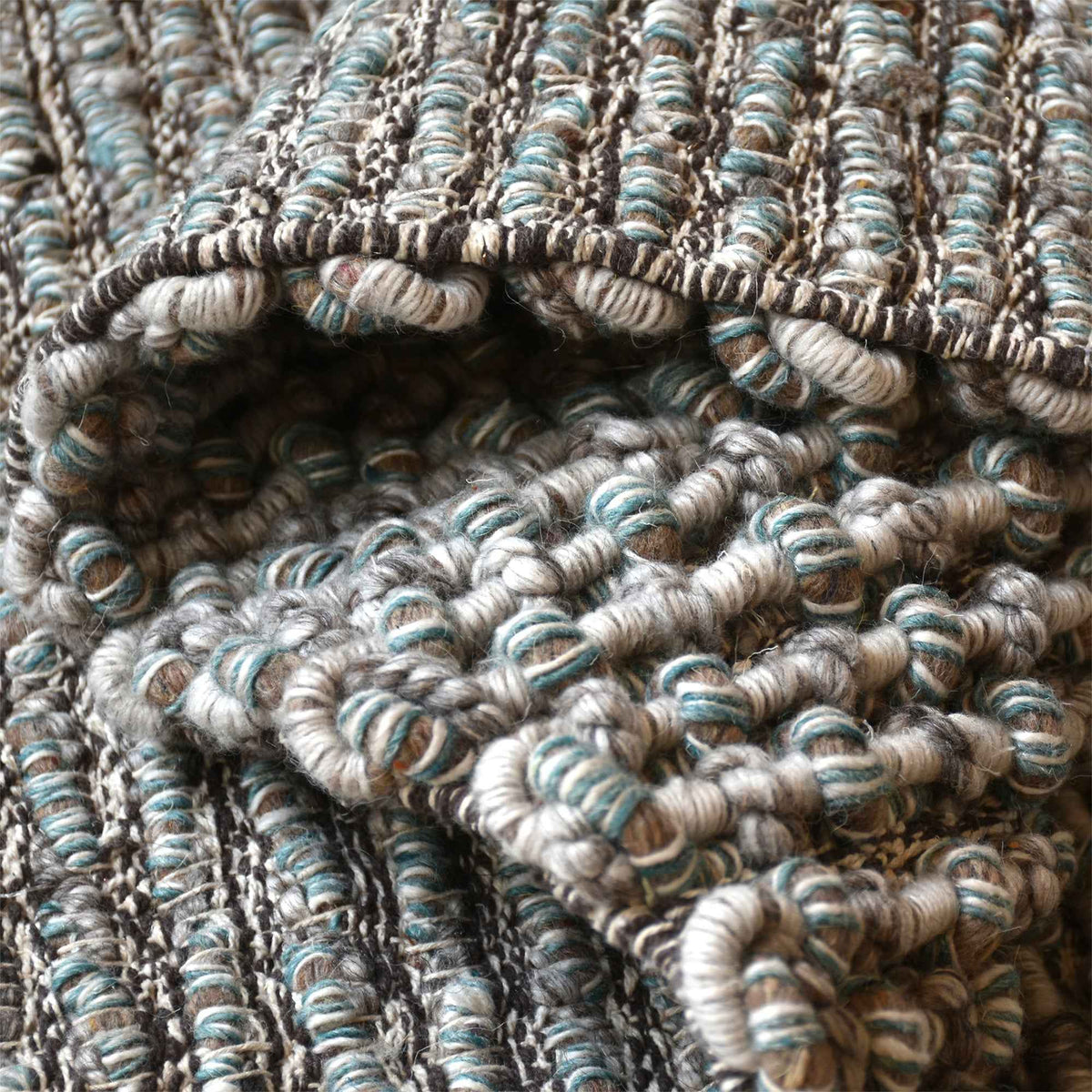 Monolith & Heart Fonax Hand-Woven Wool Rug, Taupe