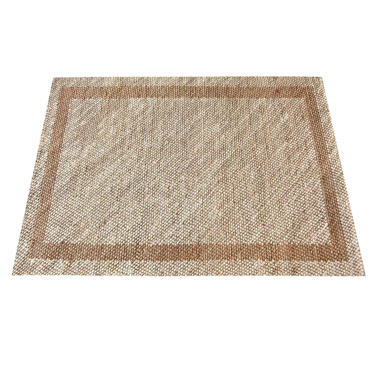 Monolith & Heart Forbo Punja Flatwoven Jute Rug, Ivory & Natural