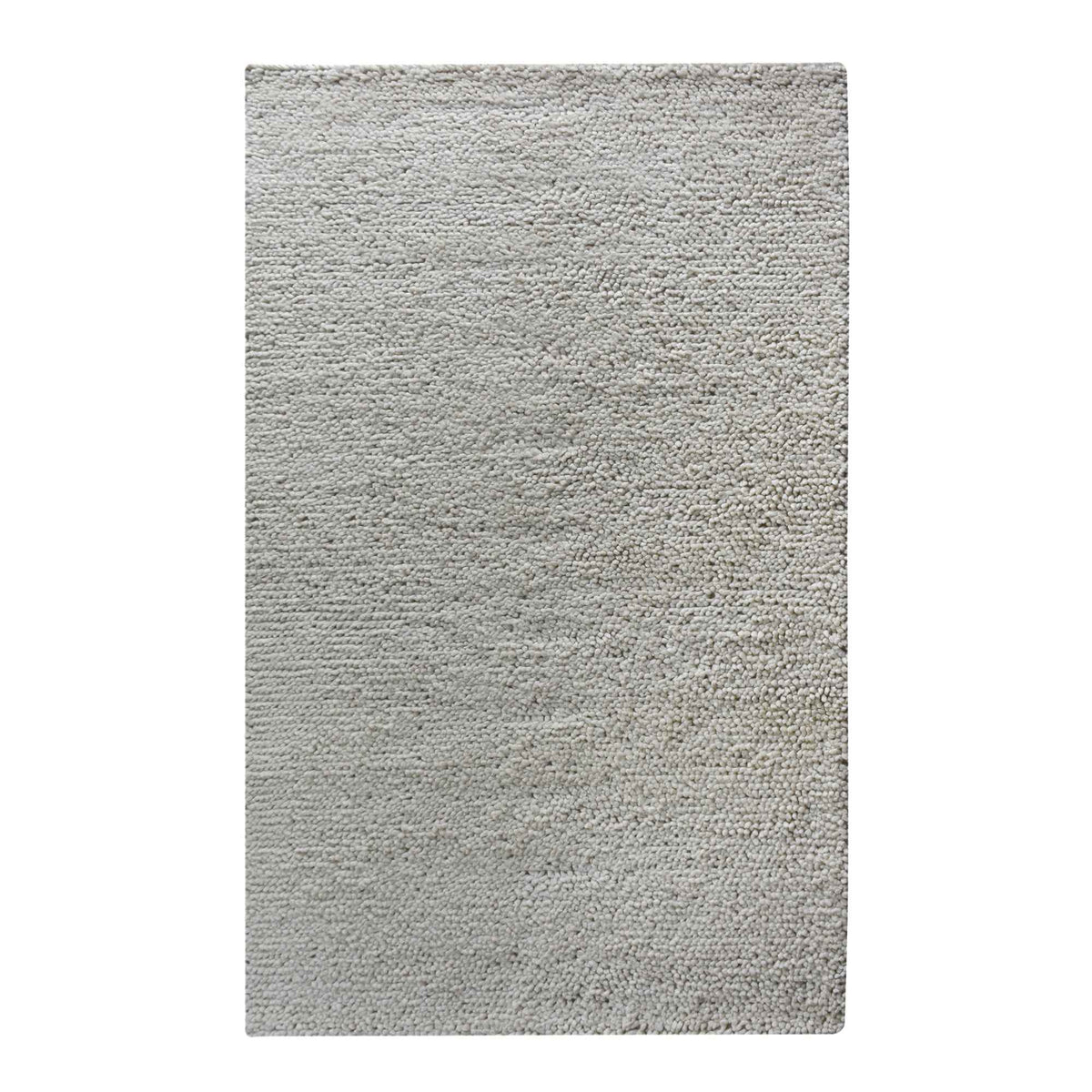 Monolith & Heart Frazier Hand-Woven New Zealand Felted Wool Rug, Natural White