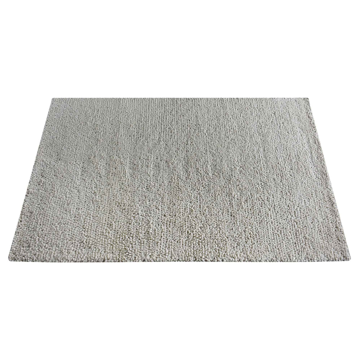 Monolith & Heart Frazier Hand-Woven New Zealand Felted Wool Rug, Natural White