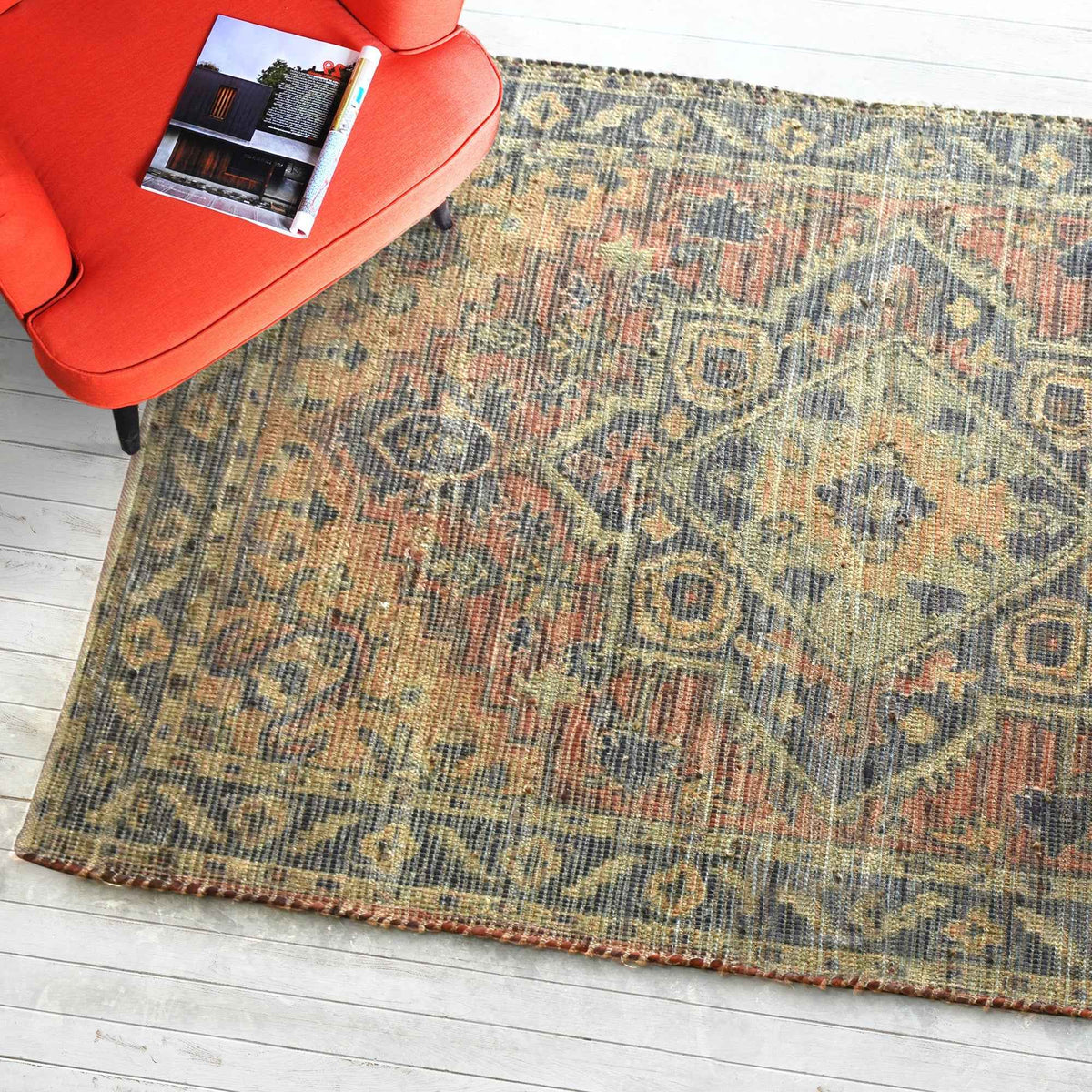 FULMER RUG - HEMP/ VISCOSE RAG/ PRINTED