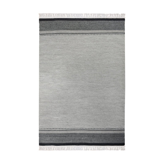 GAJAH RUG - GREY/ CHARCOAL - WOOL