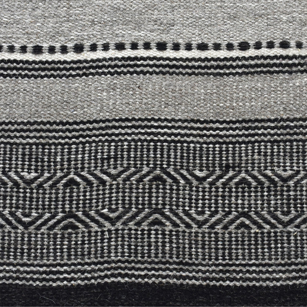 GAJAH RUG - GREY/ CHARCOAL - WOOL