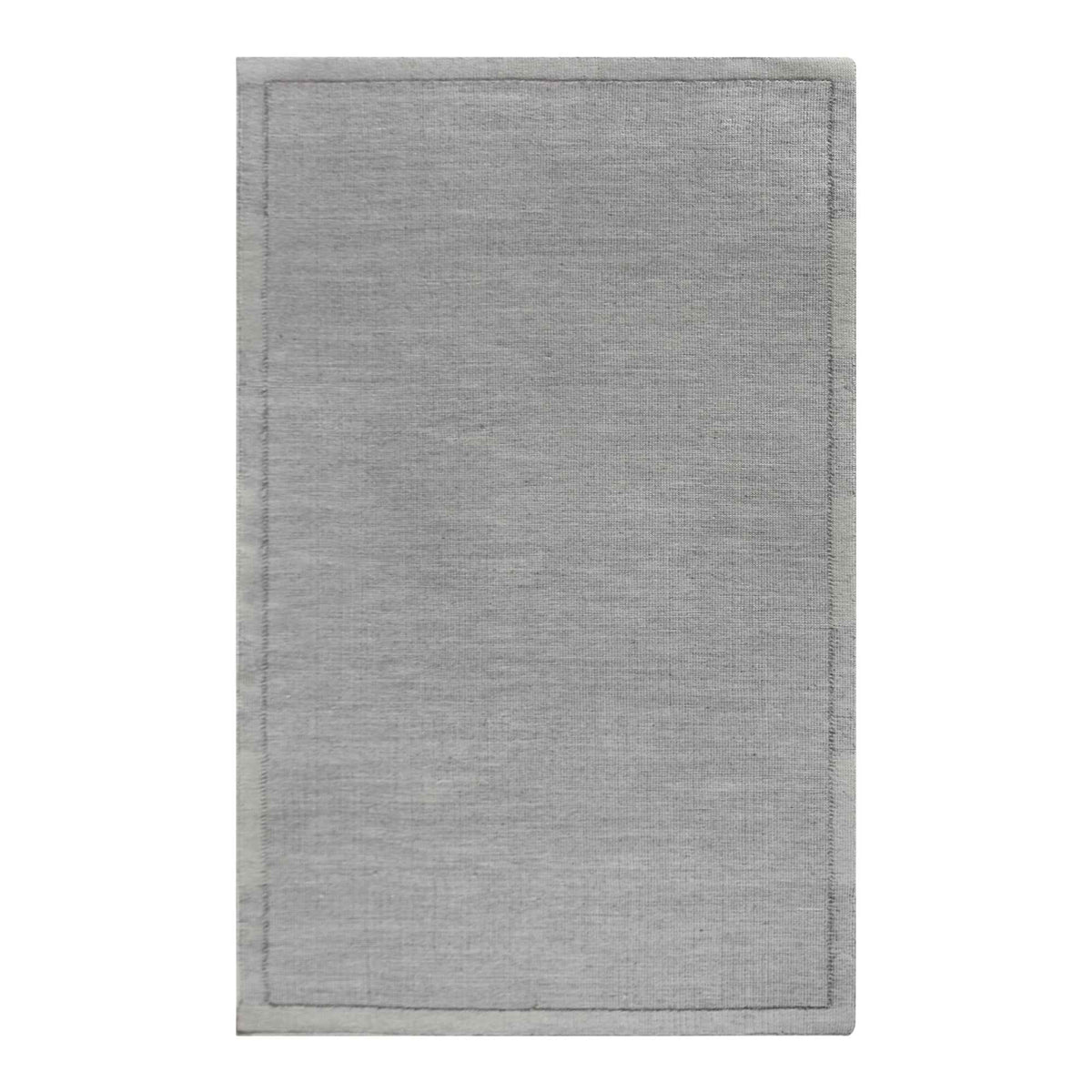 Monolith & Heart Hand-Woven Wool Rug in Grey, Multiple Sizes