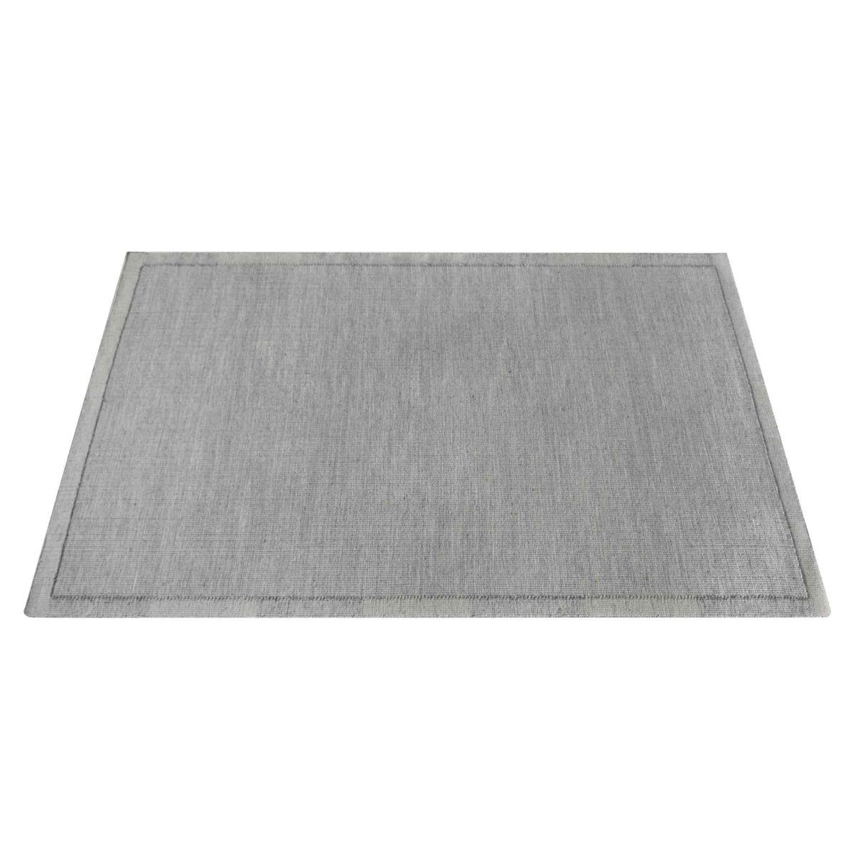 Monolith & Heart Hand-Woven Wool Rug in Grey, Multiple Sizes