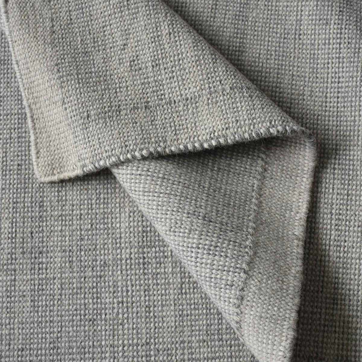 Monolith & Heart Hand-Woven Wool Rug in Grey, Multiple Sizes