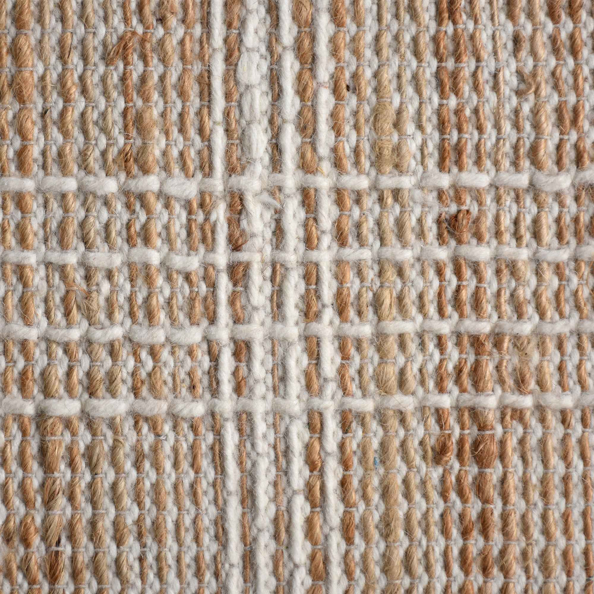 Monolith & Heart Geba Flatweave Jute, Wool & Cotton Rug, Natural & Ivory