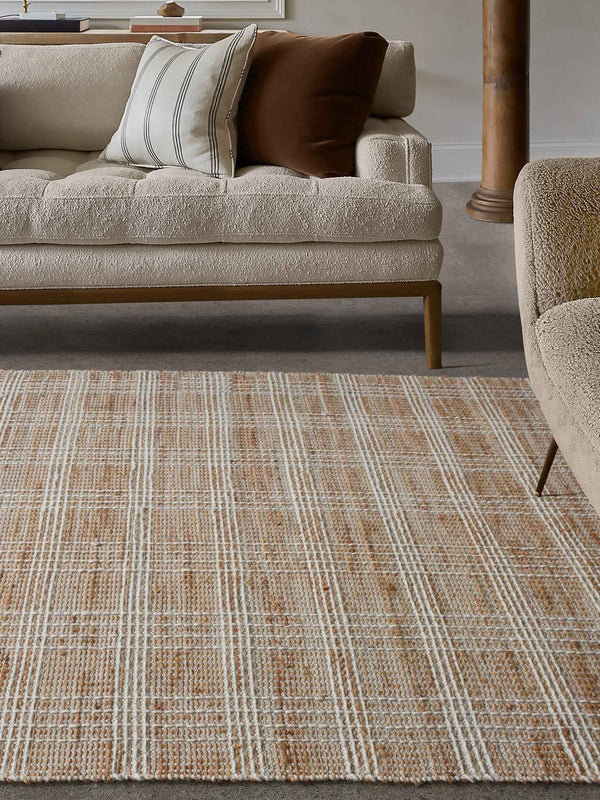 GEBA RUG - NATURAL/IVORY - JUTE/WOOL