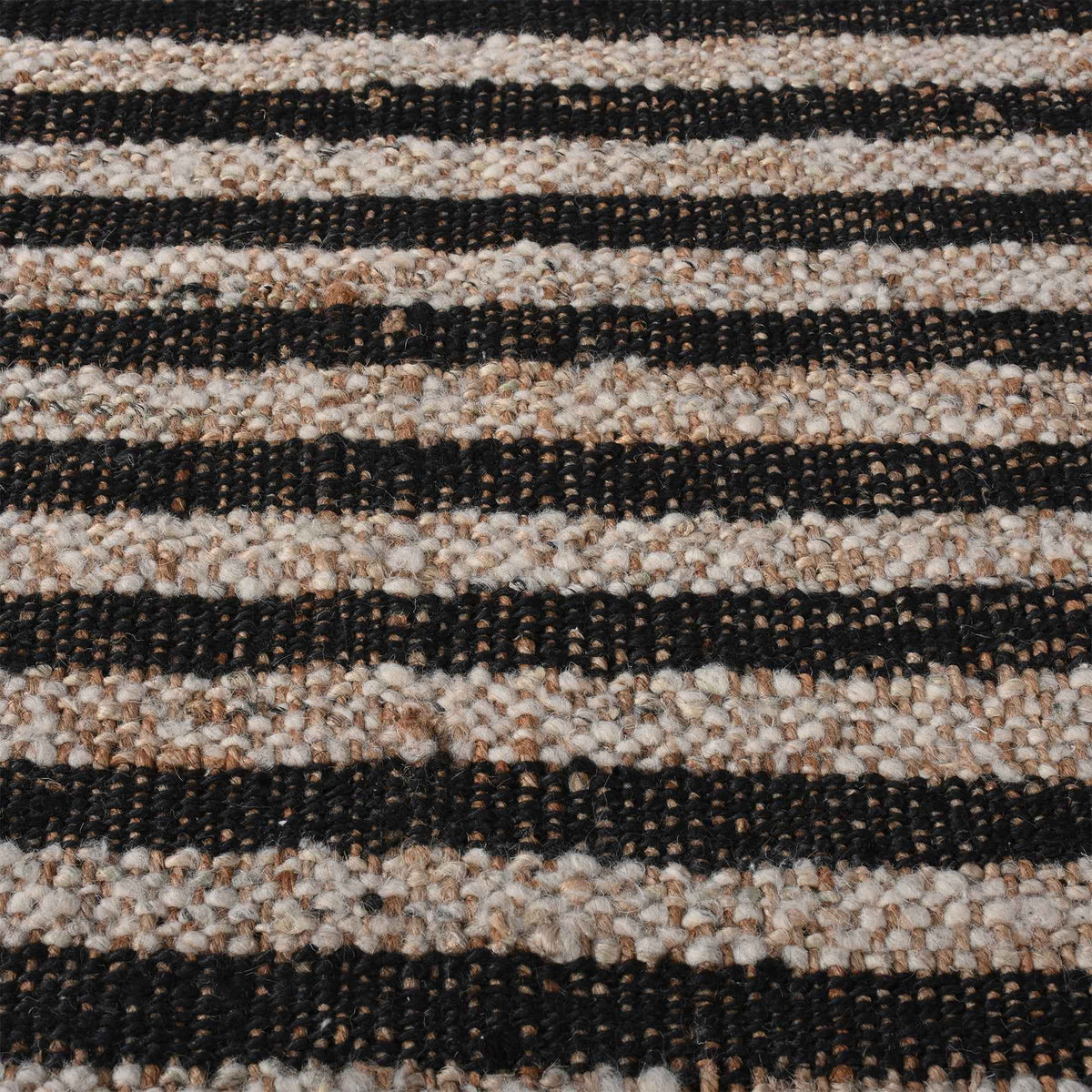 Monolith & Heart Gillen Punja Kelim Jute & Wool Blend Rug, Natural & Charcoal