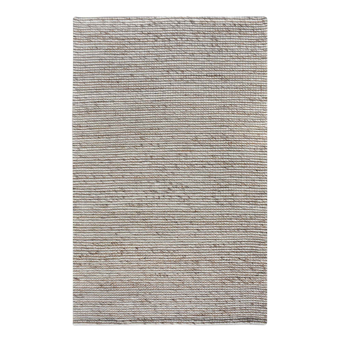 Monolith & Heart Ginita Hand-Woven Jute & Wool Rug, Natural White