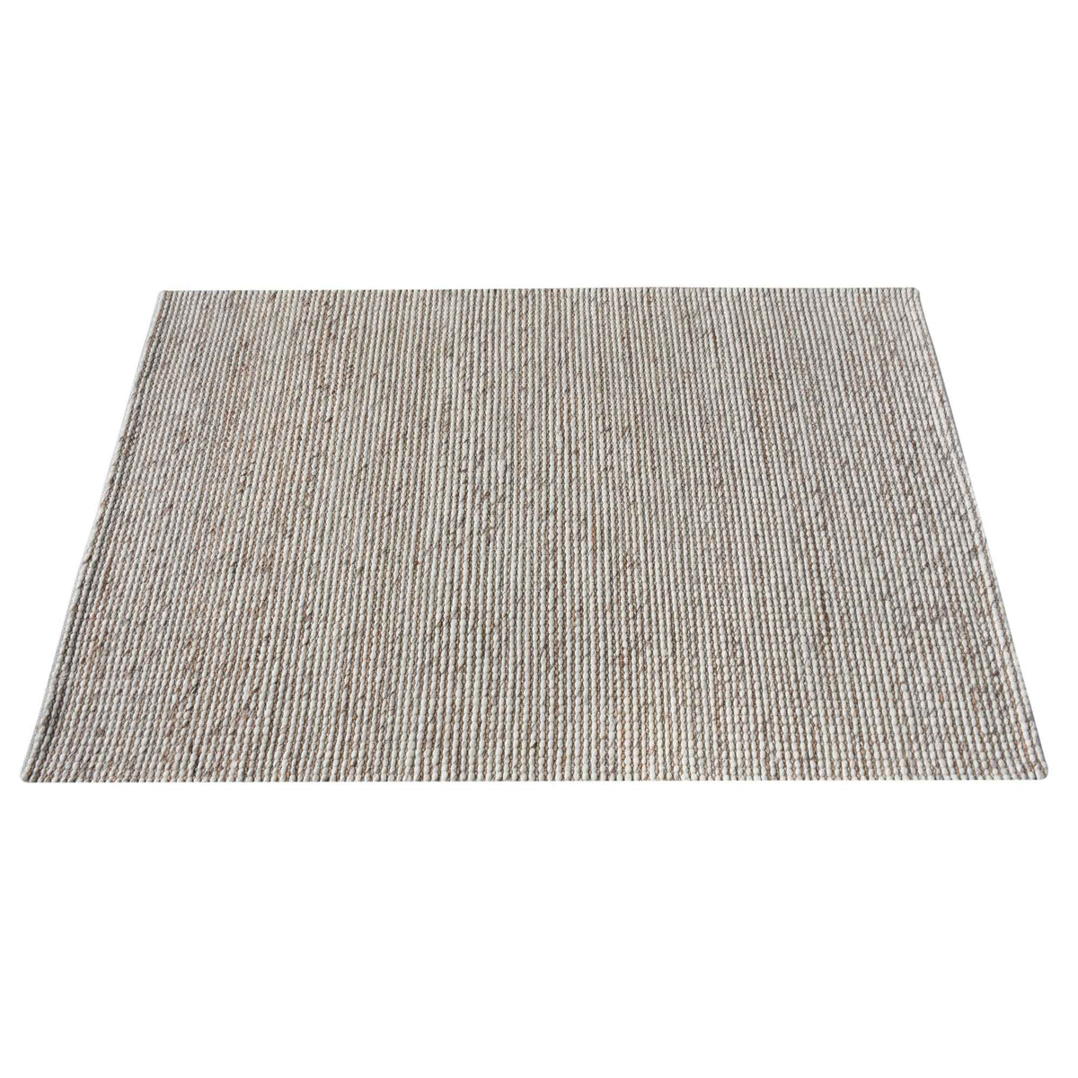 Monolith & Heart Ginita Hand-Woven Jute & Wool Rug, Natural White