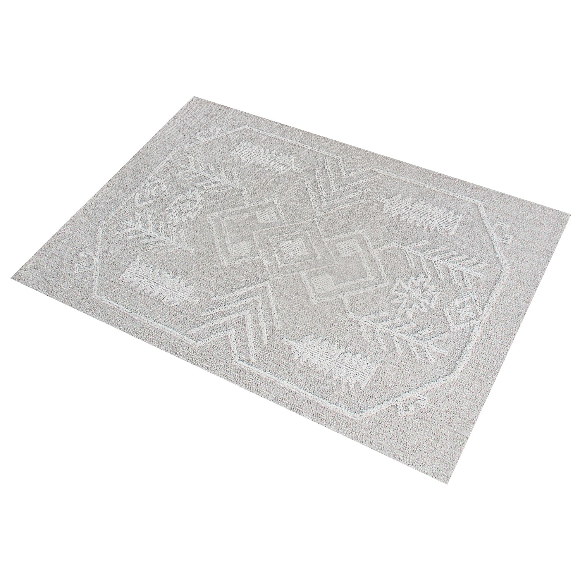 Area Rug, Bedroom Rug, Living Room Rug, Living Area Rug, Indian Rug, Office Carpet, Office Rug, Shop Rug Online, Wool, Natural White, Beige, Hand woven, All Loop, Modern