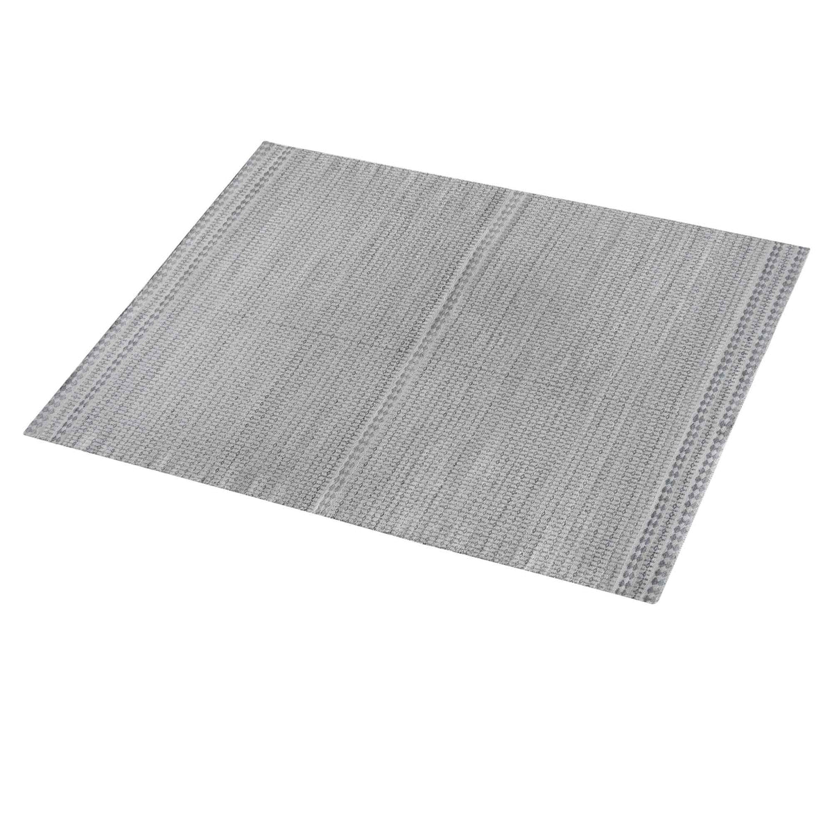 Monolith & Heart Goleta Hand-Woven Recycled PET Rug, Natural White & Grey