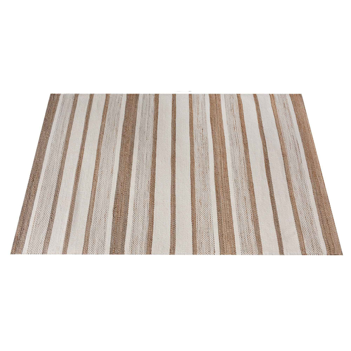 Monolith & Heart Gstrow-II Hand-Woven Jute & Wool Rug, Natural & Natural White