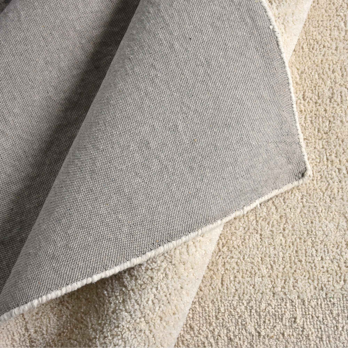Monolith & Heart Guadiana Hand-Woven & Over-Tufted Wool Rug, Ivory