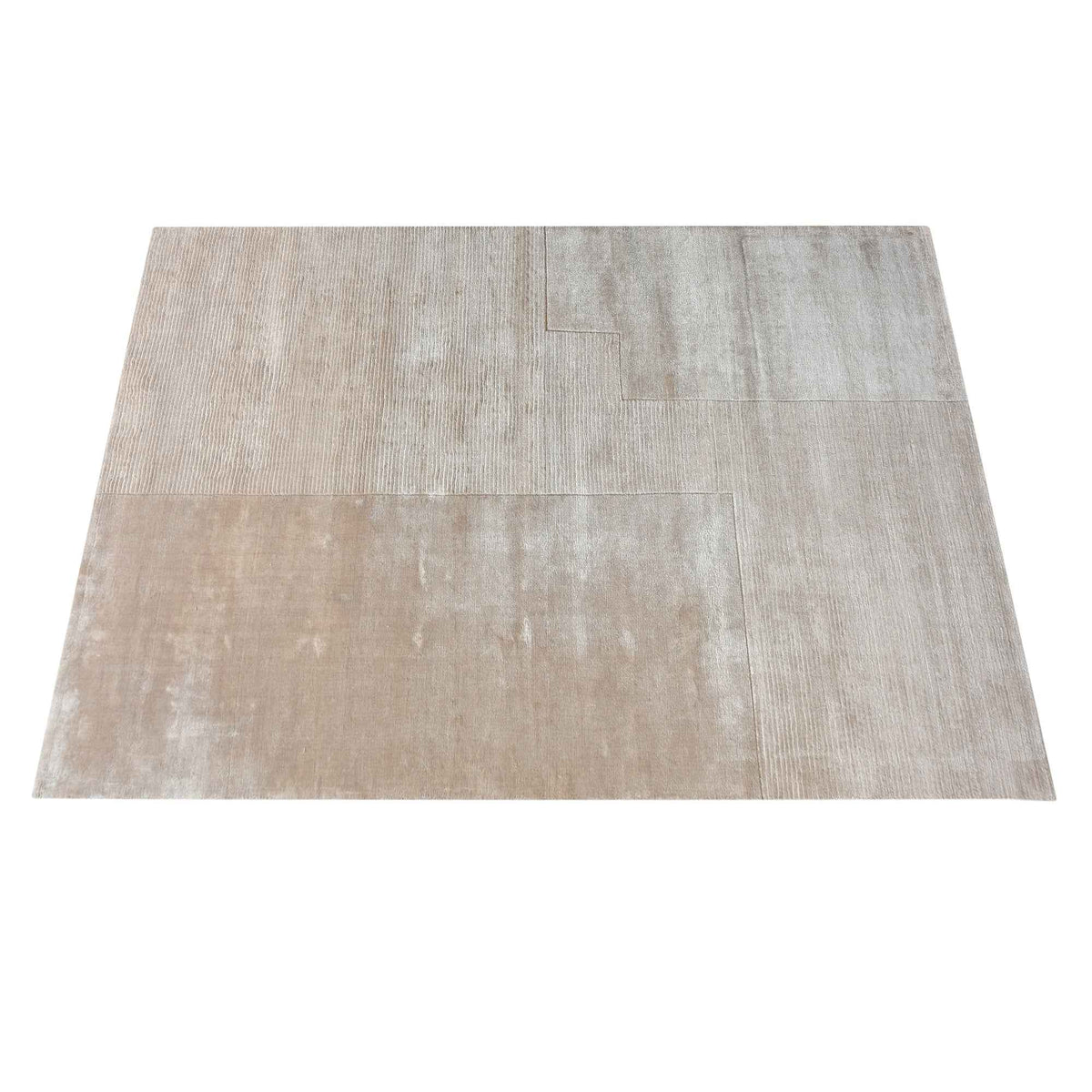 Monolith & Heart Haledon Hand-Woven Viscose & Jute Rug, Beige