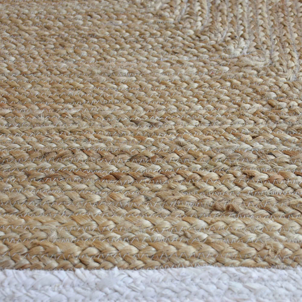Monolith & Heart Haruno Hand-Woven Hemp & Recycled Fabric Rug, Multiple Colours