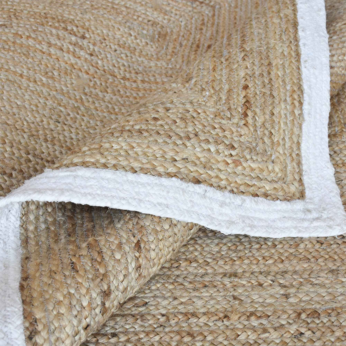 Monolith & Heart Haruno Hand-Woven Hemp & Recycled Fabric Rug, Multiple Colours