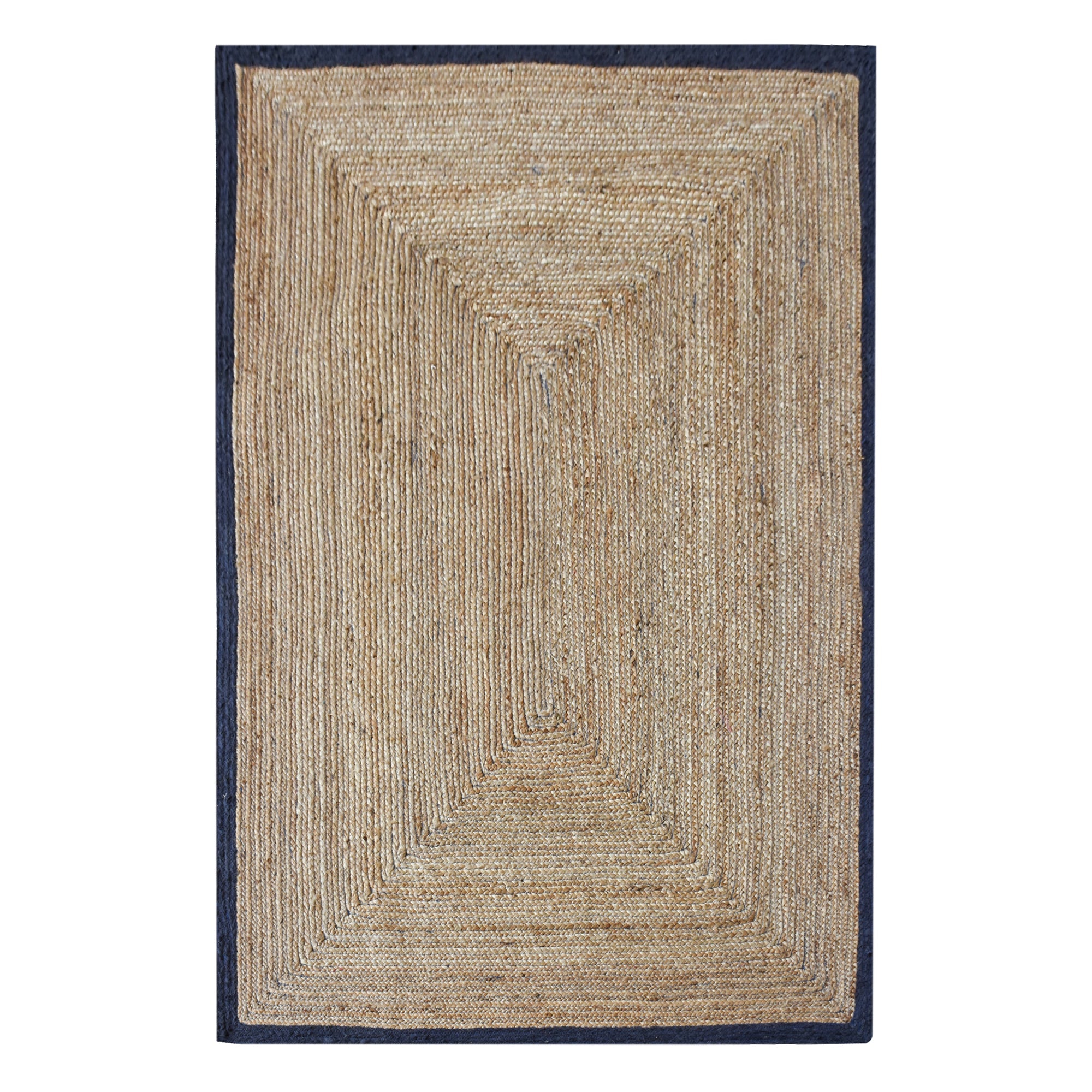 Area Rug, Bedroom Rug, Living Room Rug, Living Area Rug, Indian Rug, Office Carpet, Office Rug, Shop Rug Online, Hemp, Recycled Fabric, Navy, Natural, Hm Stitching, Flat Weave, Braided