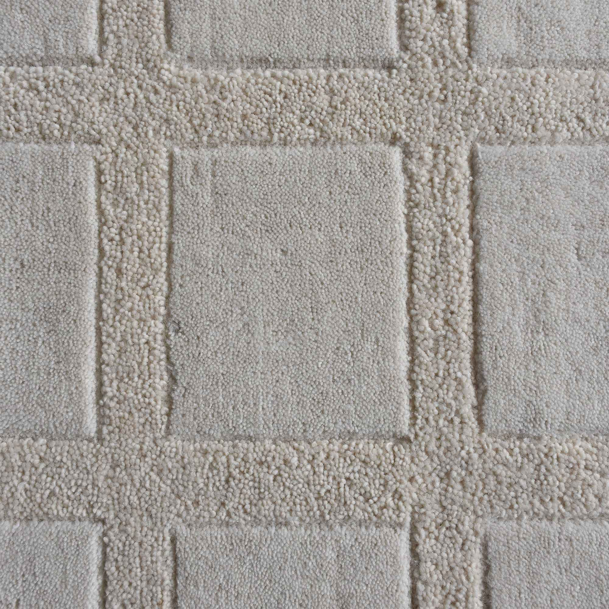 Monolith & Heart Hayford Hand-Woven Wool Rug, Natural White