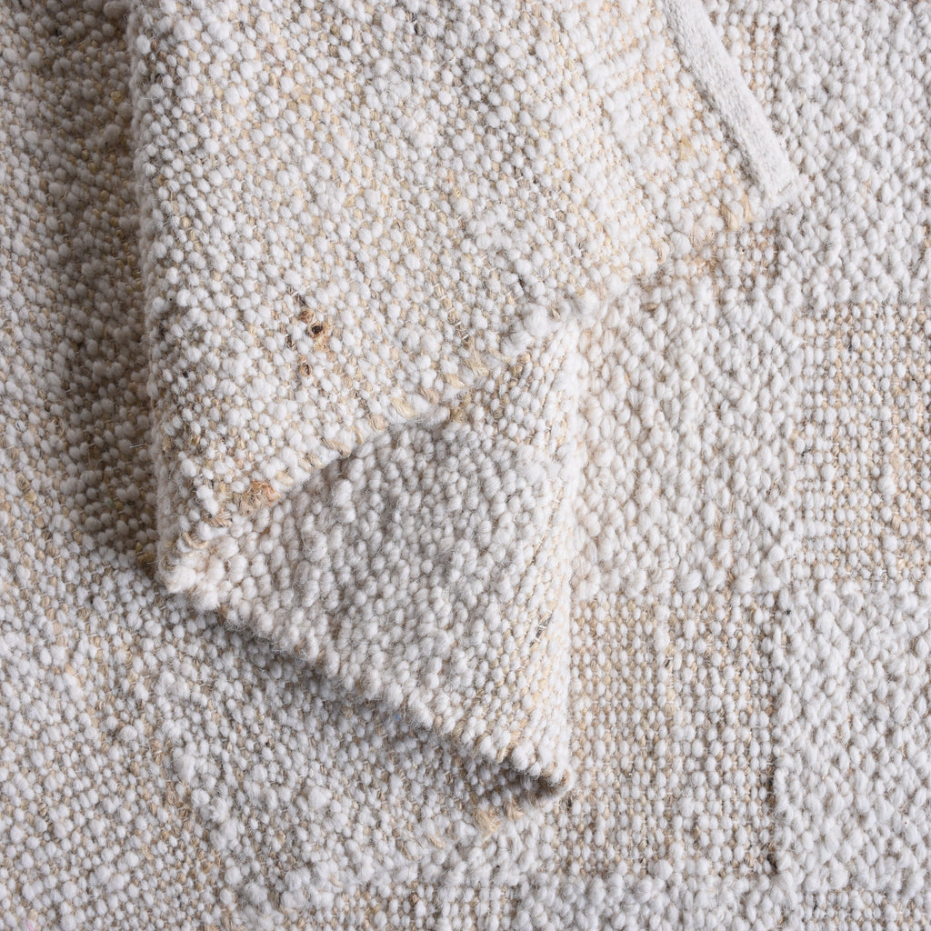 HOREZU RUG - NATURAL/IVORY - HANDWOVEN - WOOL/JUTE