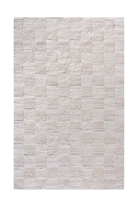 HOREZU RUG - NATURAL/IVORY - HANDWOVEN - WOOL/JUTE