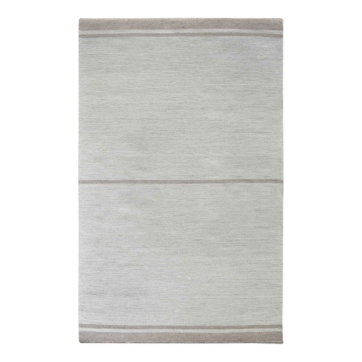 Monolith & Heart Hoyne Punja Kelim Wool Rug, Natural White & Beige