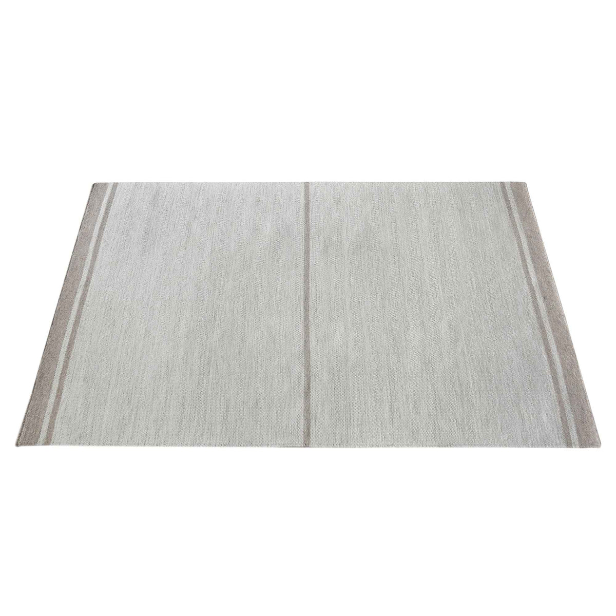 Monolith & Heart Hoyne Punja Kelim Wool Rug, Natural White & Beige