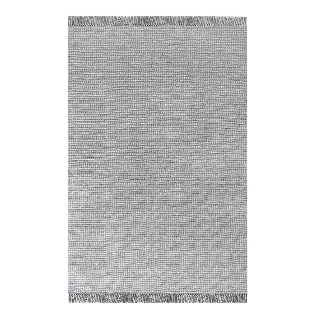 Monolith & Heart Imlay Hand-Woven Recycled PET Rug, Grey & Natural White