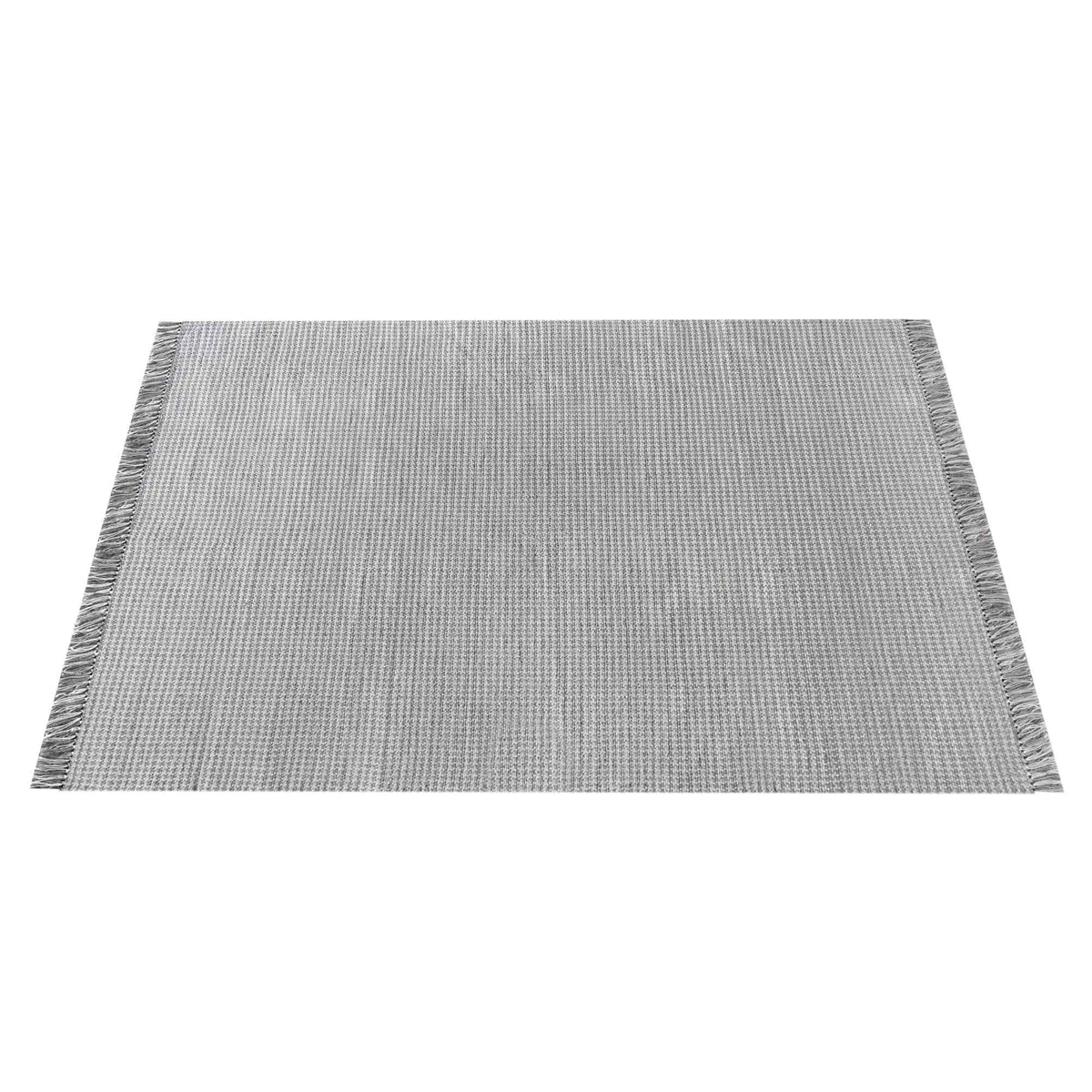 Monolith & Heart Imlay Hand-Woven Recycled PET Rug, Grey & Natural White