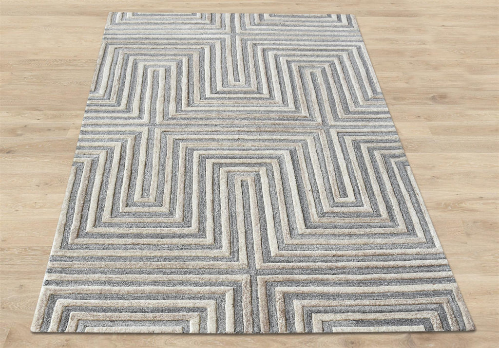 Area Rug, Bedroom Rug, Living Room Rug, Living Area Rug, Indian Rug, Office Carpet, Office Rug, Shop Rug Online, Wool, Beige, Natural White, Hand tufted, Cut And Loop, contemporary
