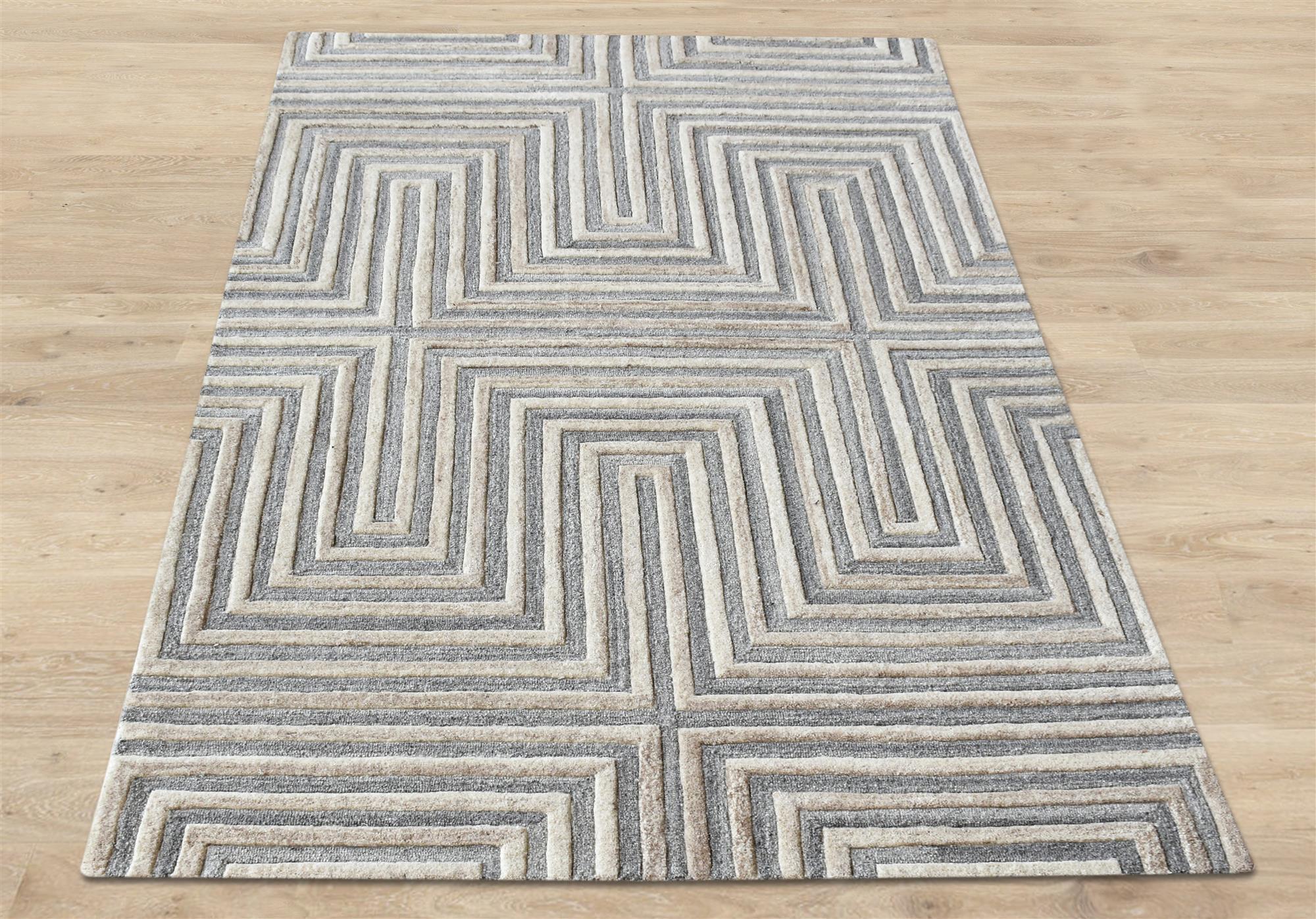 Area Rug, Bedroom Rug, Living Room Rug, Living Area Rug, Indian Rug, Office Carpet, Office Rug, Shop Rug Online, Wool, Beige, Natural White, Hand tufted, Cut And Loop, contemporary