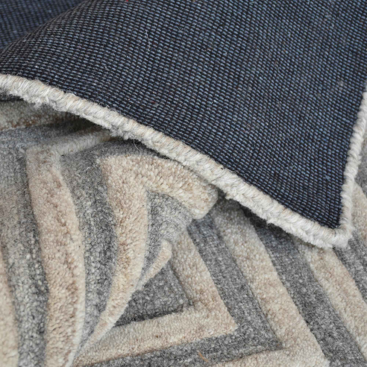 Monolith & Heart Integra Hand-Tufted Wool Rug, Beige & Natural White
