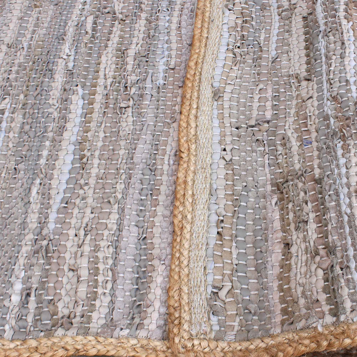 JACMEL RUG - HEMP/ LEATHER
