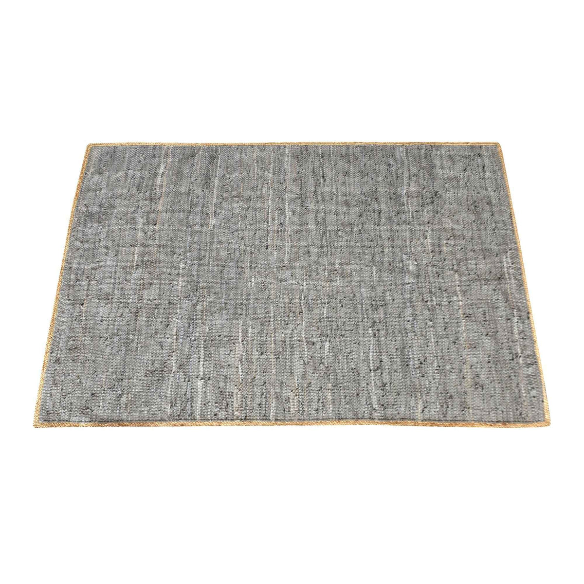 JACMEL RUG - HEMP/ LEATHER