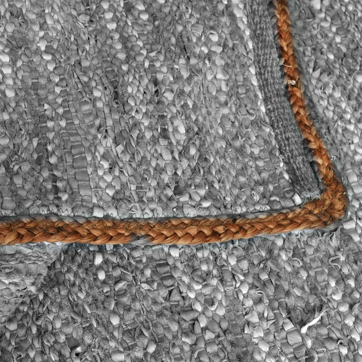 JACMEL RUG - HEMP/ LEATHER