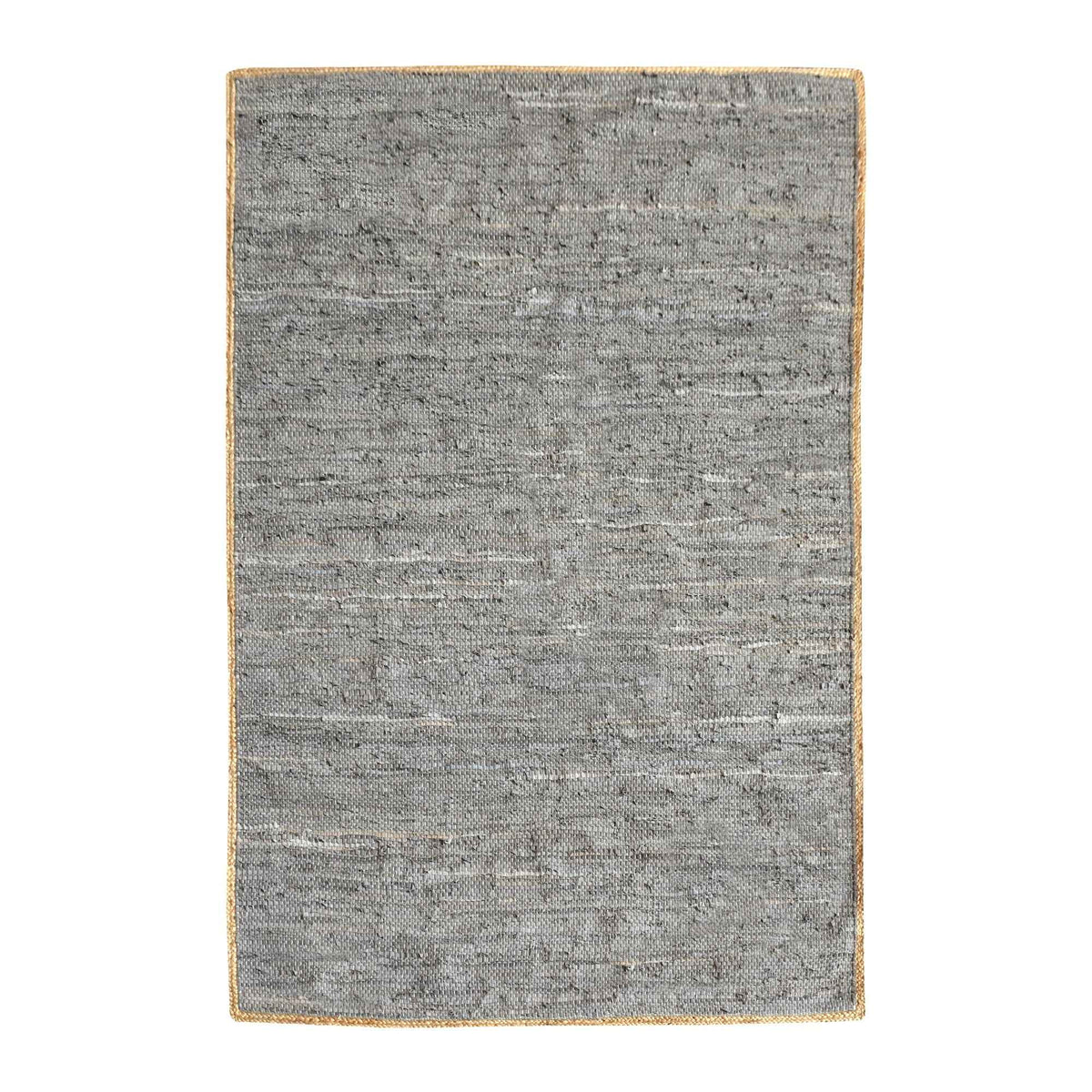 JACMEL RUG - HEMP/ LEATHER