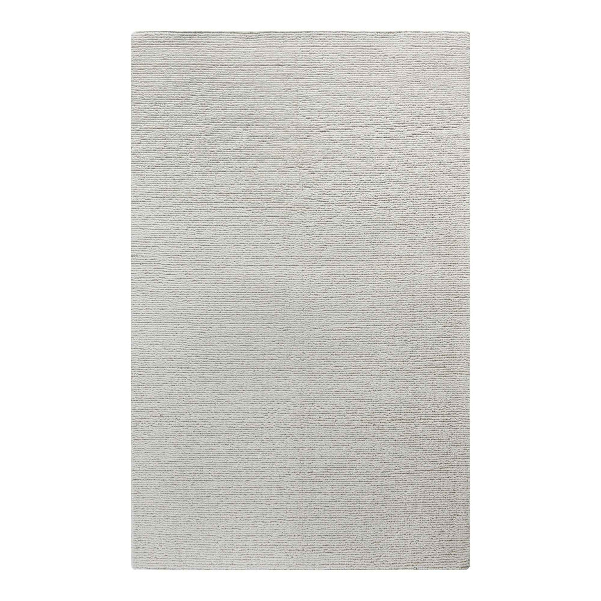 Monolith & Heart Janice Hand-Woven Wool Rug, Natural White