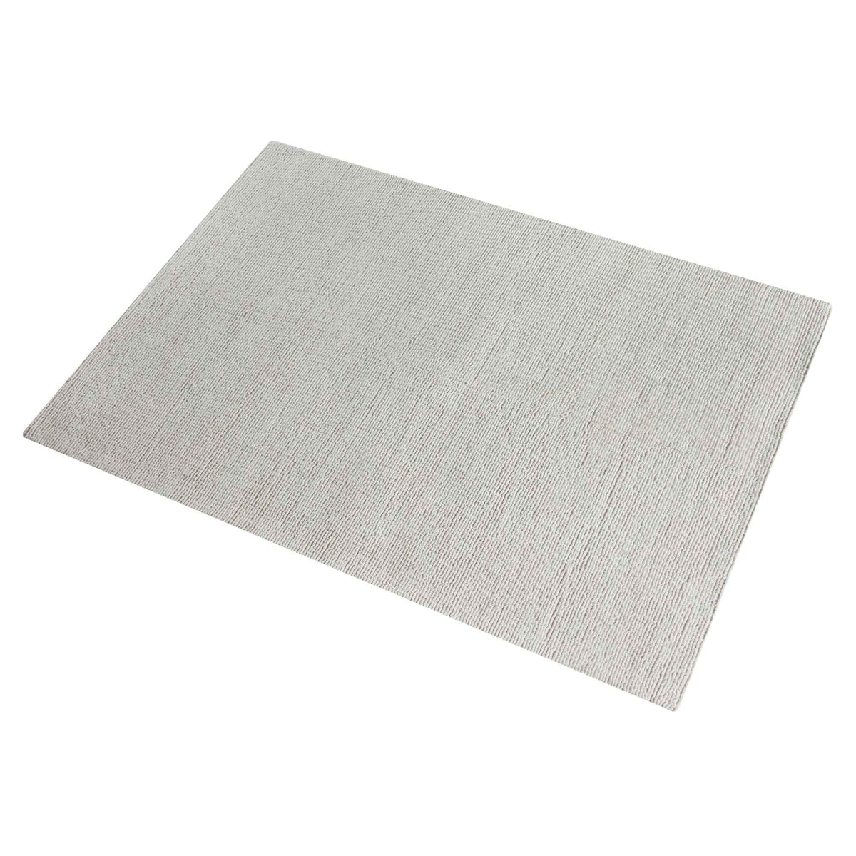 Monolith & Heart Janice Hand-Woven Wool Rug, Natural White