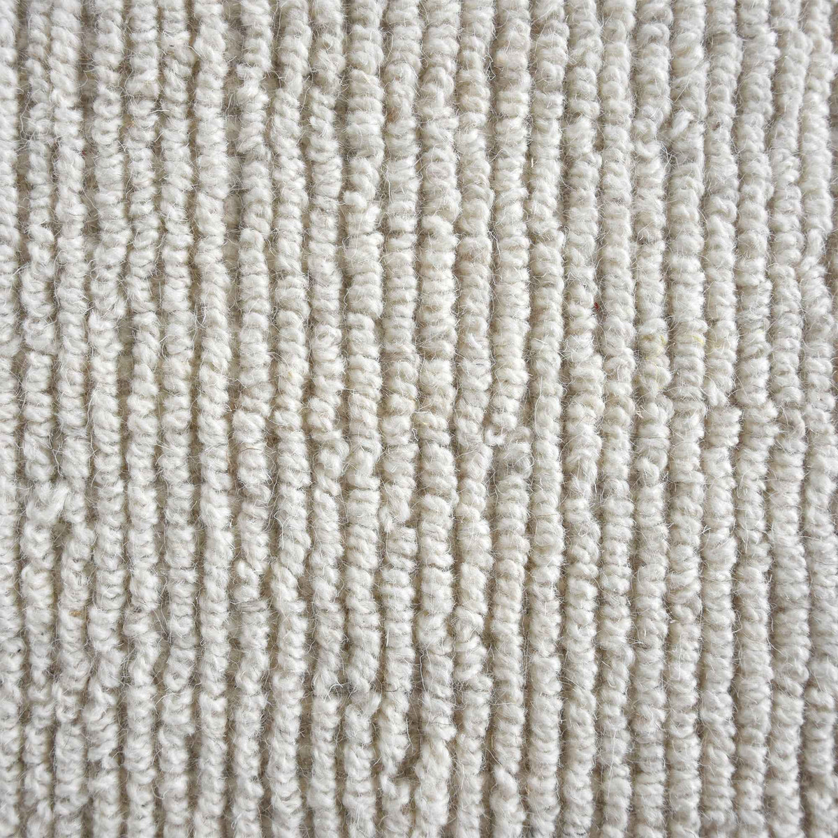 Monolith & Heart Janice Hand-Woven Wool Rug, Natural White