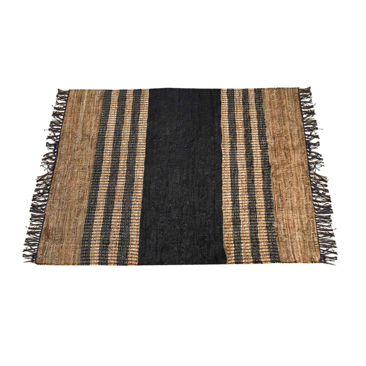 JODAR RUG - LEATHER/ HEMP