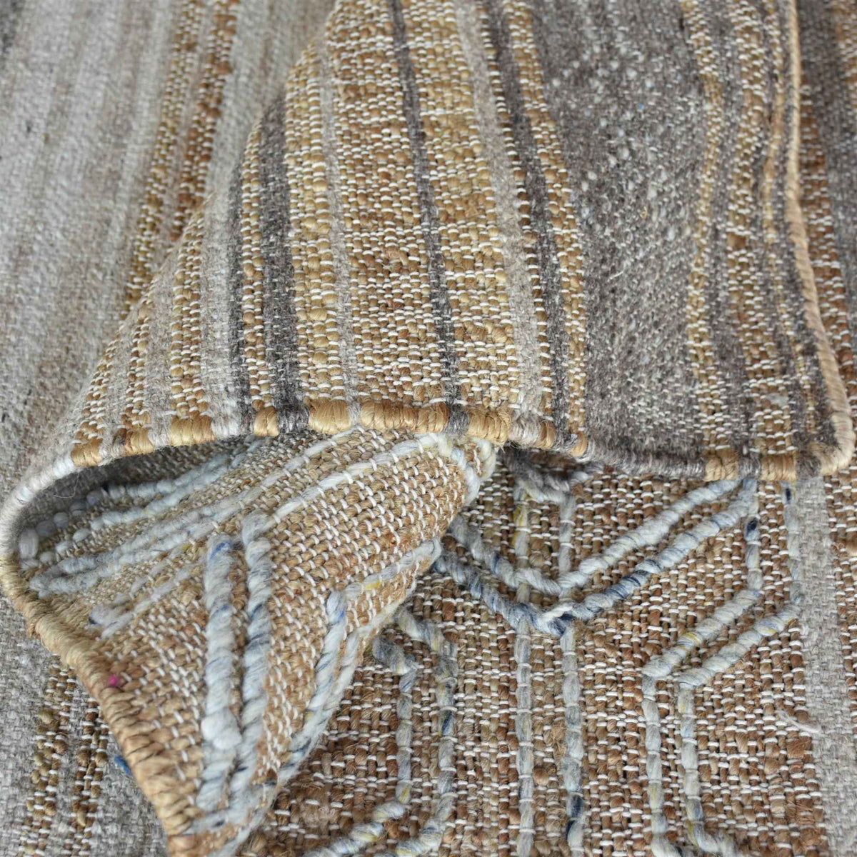 Monolith & Heart Kenyon Hand-Woven Hemp, Wool & Viscose Rug, Natural