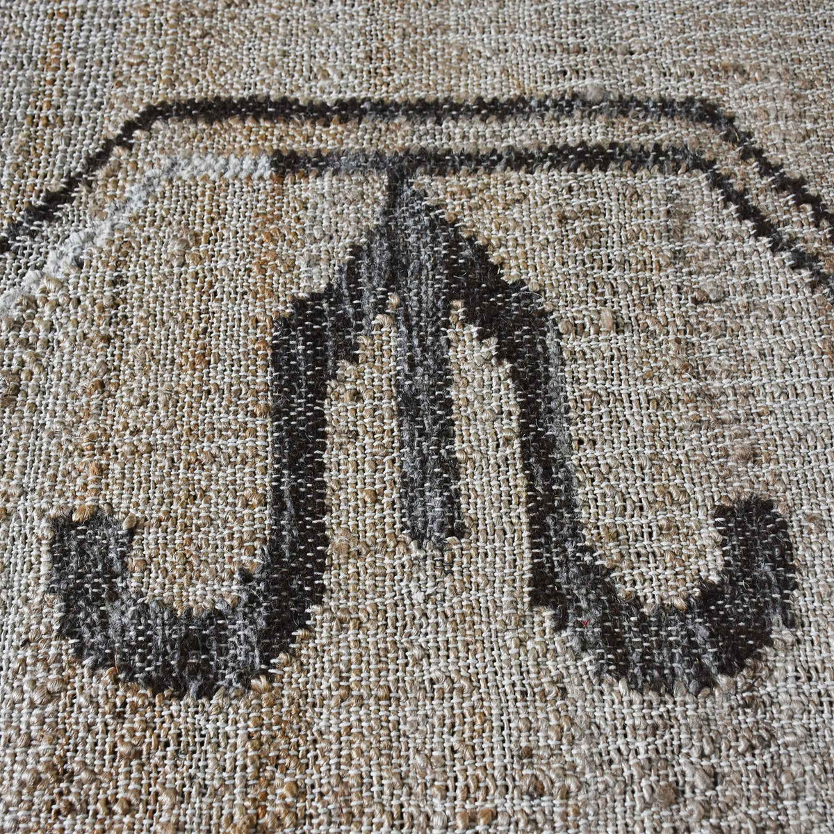 Monolith & Heart Kamarod Punja Kelim Hemp & Wool Rug, Natural