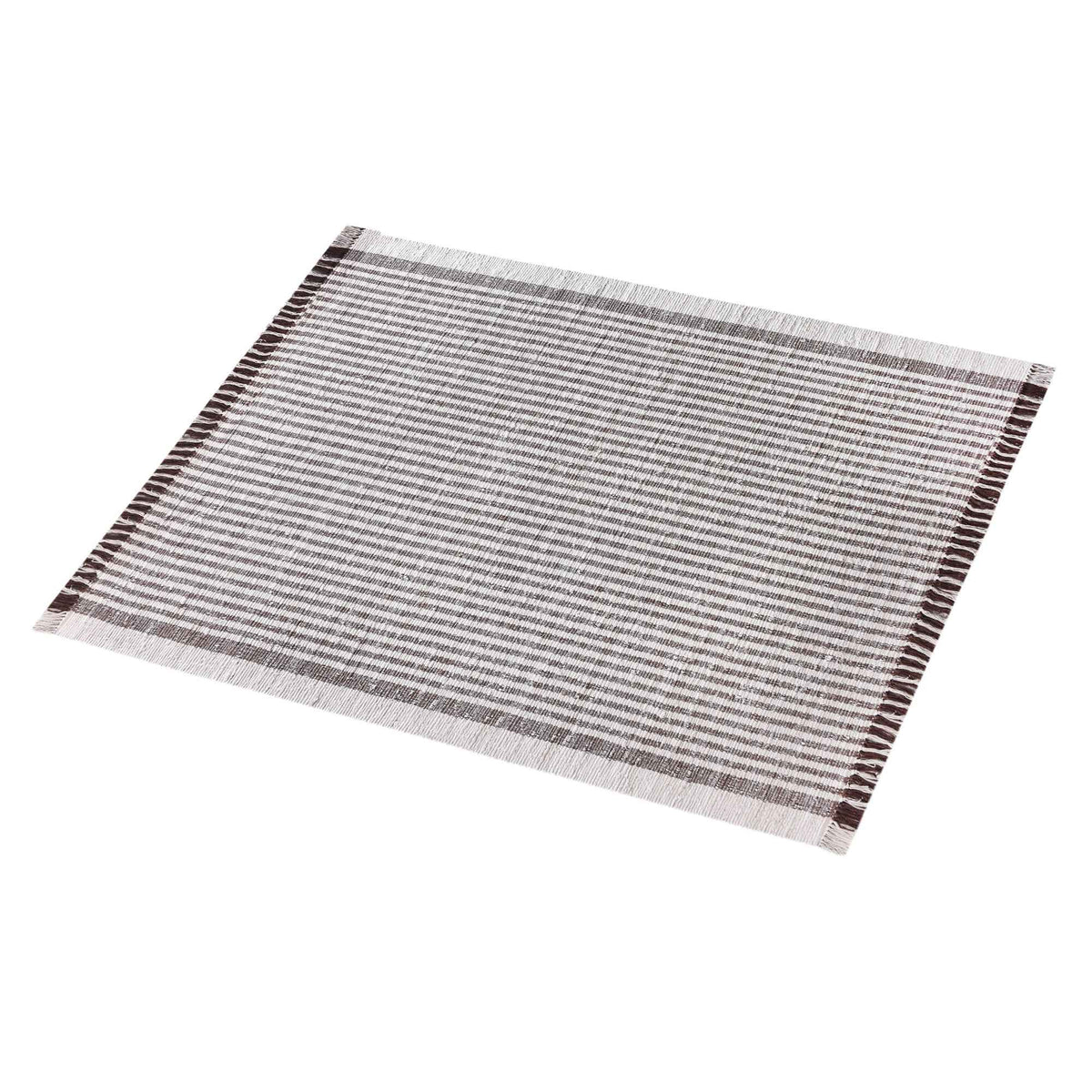 Monolith & Heart Kameel Hand-Woven Recycled Denim Rug, Ivory & Brown