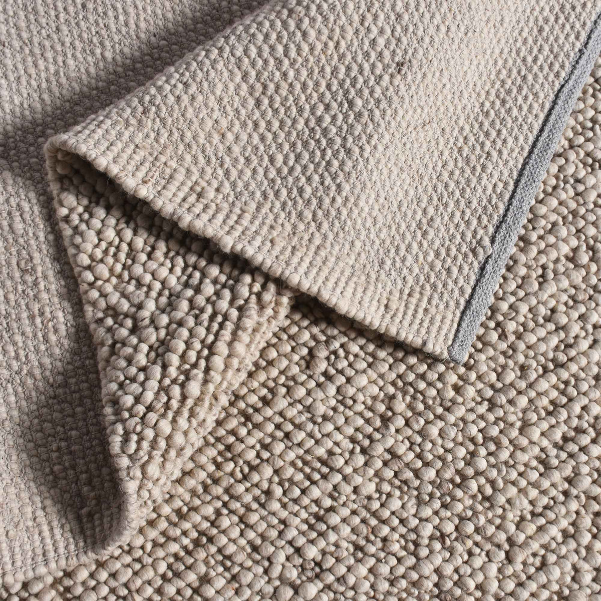 Monolith & Heart Katavia Hand-Woven Wool Rug, Beige