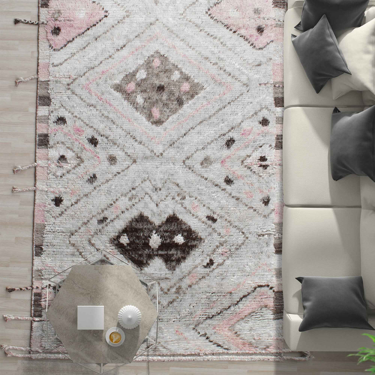 KEILA RUG - WOOL VISCOSE BLEND