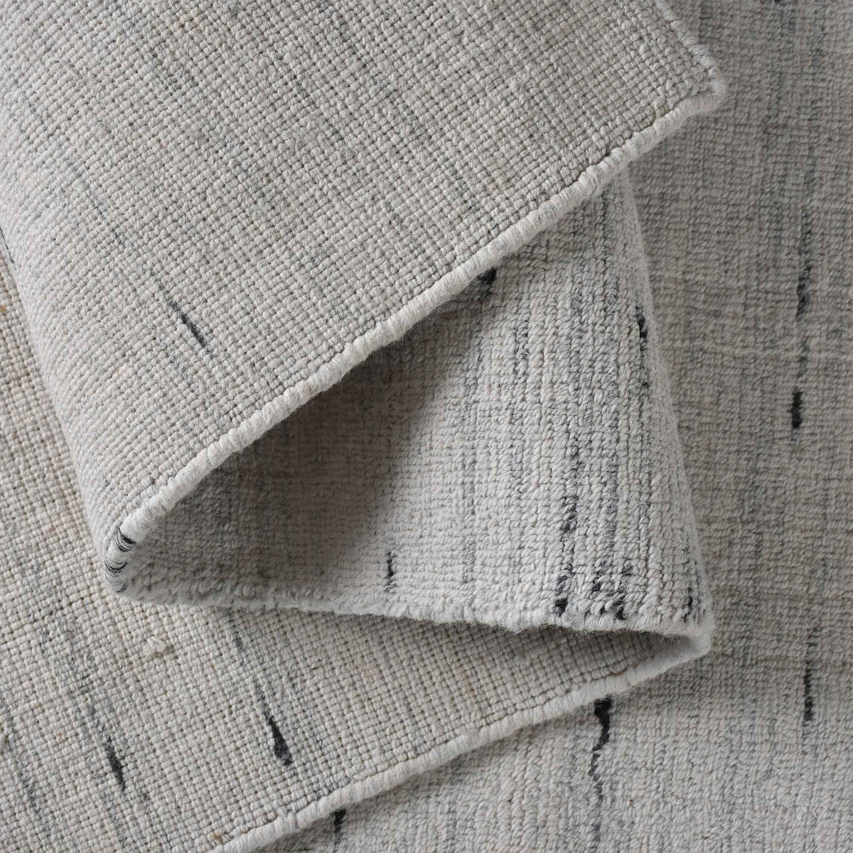 Monolith & Heart Hand-Woven PET Area Rug, Ivory and Grey, Eco-Friendly, Indoor Outdoor
