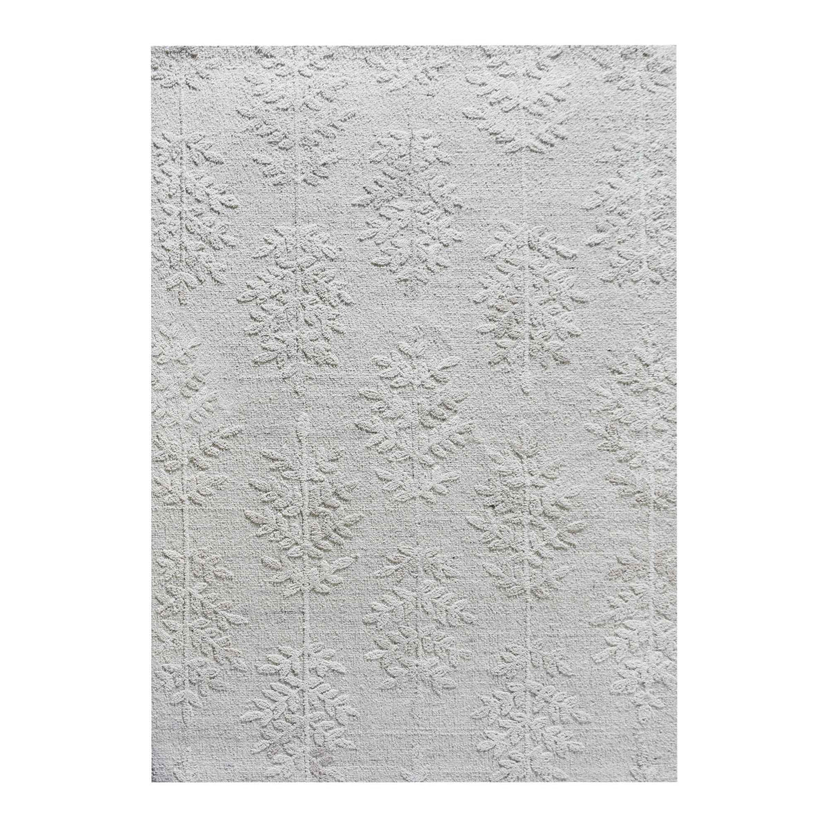 Monolith & Heart Kotlas Hand-Woven & Over-Tufted Wool Rug, Natural White