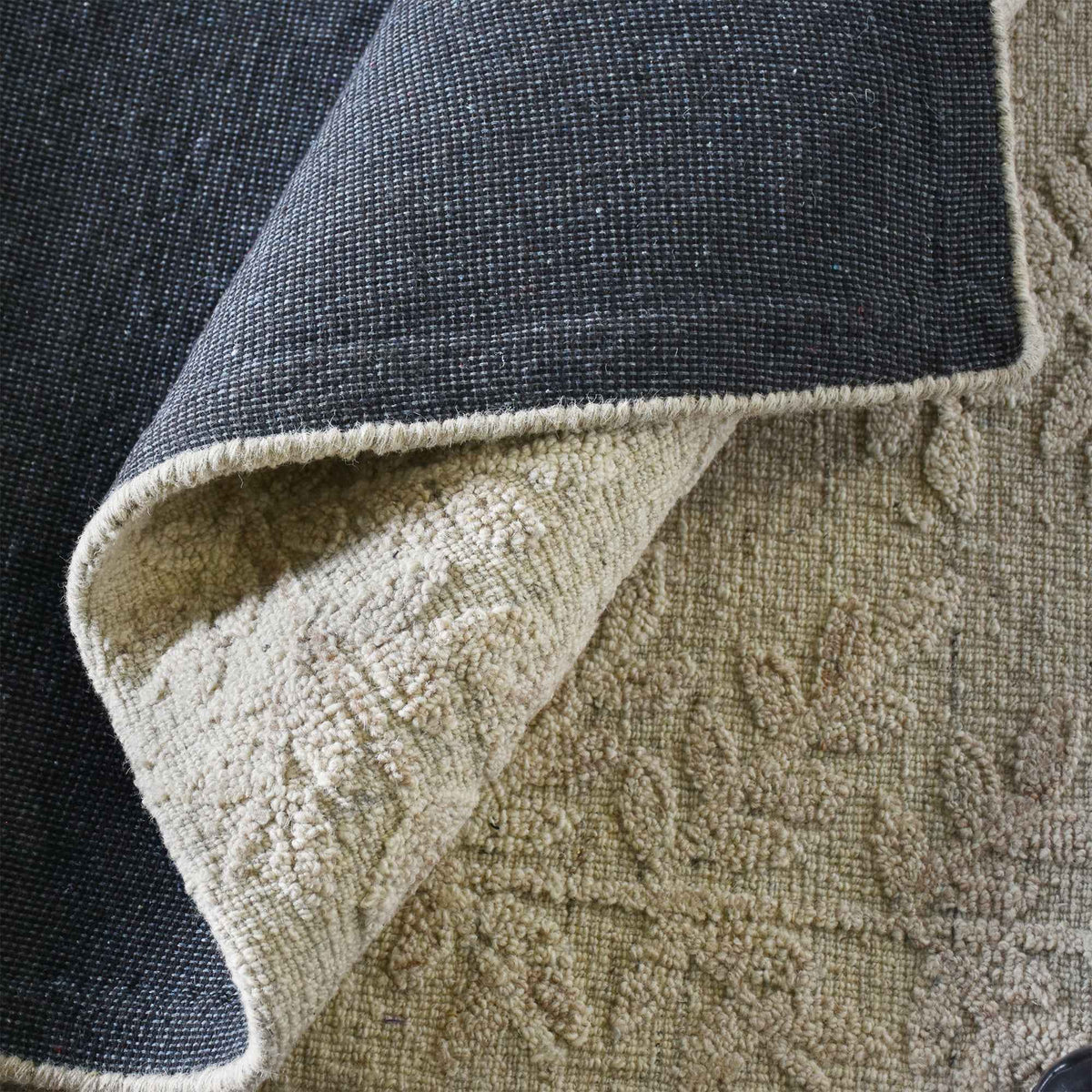Monolith & Heart Kotlas Hand-Woven & Over-Tufted Wool Rug, Natural White